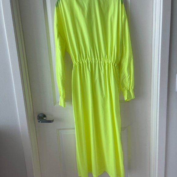 Salty Neon Yellow Longline Zip-Up Windbreaker Jacket – Size S/M - Picture 9 of 14